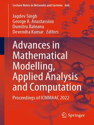 cover image of Advances in Mathematical Modelling, Applied Analysis and Computation